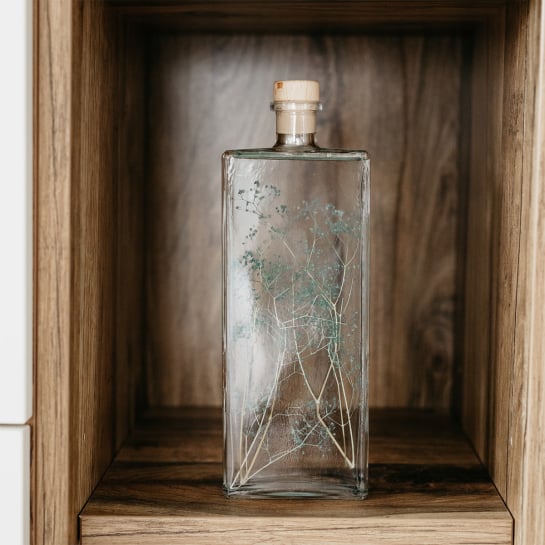 Plantes immergées en bouteille - Herbarium décoratifs fait en France - Idée cadeau femme