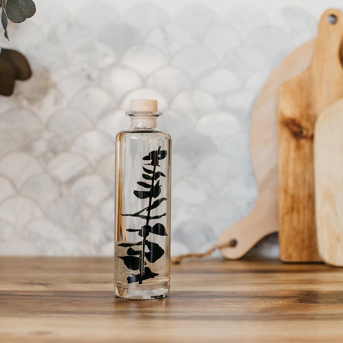 Plantes immergées en bouteille - Herbarium décoratifs fait en France - Idée cadeau femme