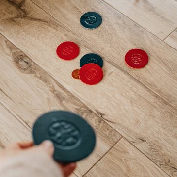 Pétanque d’intérieur en cuir personnalisable