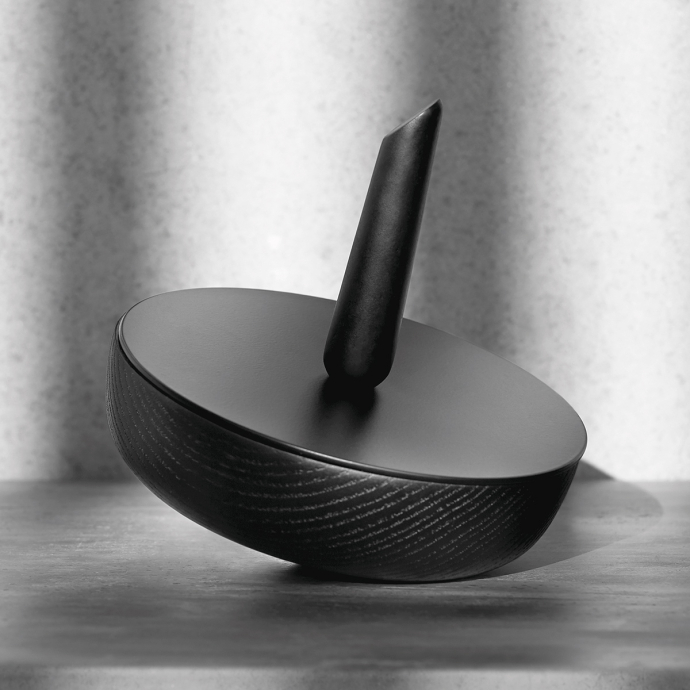 Boîte à bijoux toupie Chicura – Rangement design en bois naturel et laiton, miroir intégré, style artisanal et durable