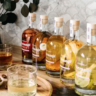 Rhum arrangé L'Arrangé Français – Artisanaux, peu sucrés, 100% naturels – Fabrication française 70cl 30%