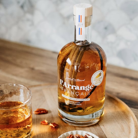 Rhum arrangé L'Arrangé Français – Artisanaux, peu sucrés, 100% naturels – Fabrication française 70cl 30%