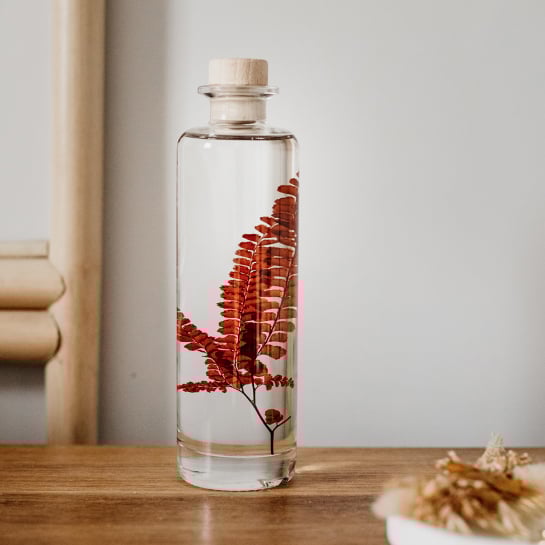 Plantes immergées en bouteille - Herbarium décoratifs fait en France - Idée cadeau femme