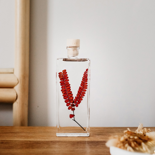 Plantes immergées en bouteille - Herbarium décoratifs fait en France - Idée cadeau femme