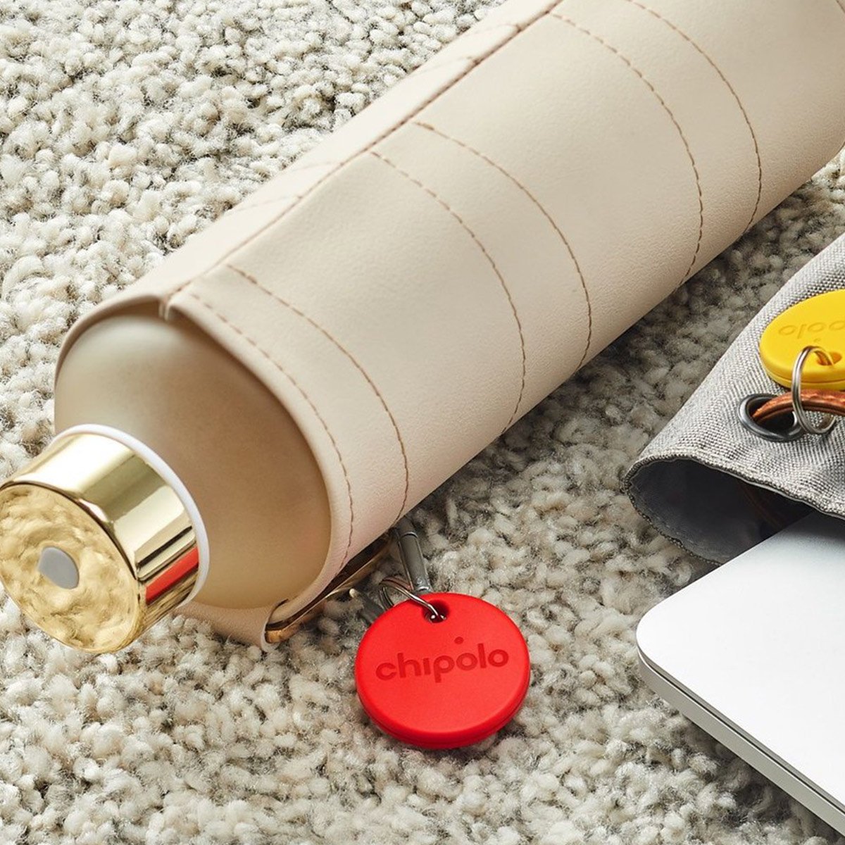 Porte-clé connecté tracker - Retrouver clés & téléphone facilement - Compatible Google Assistant, Alexa & Siri