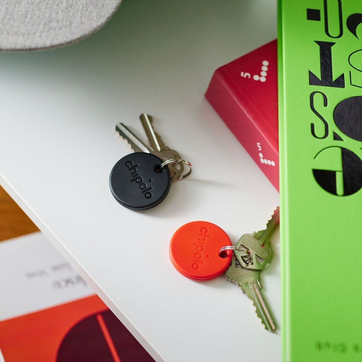 Porte-clé connecté tracker - Retrouver clés & téléphone facilement - Compatible Google Assistant, Alexa & Siri