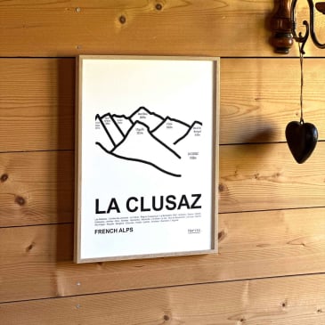 Affiche station de ski