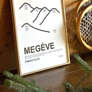 Affiche station de ski