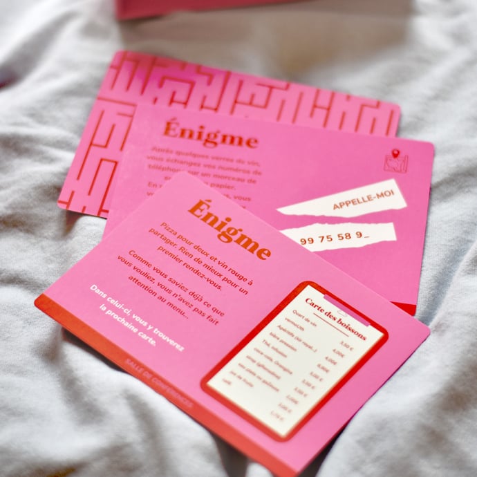 Escape room érotique Manta gift – Jeu hot pour couple, 5 scénarios audacieux, cartes intrigantes, ambiance ludique