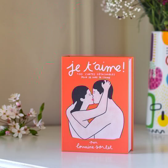 Cartes détachables Je t’aime – Webedia Book, set de 100 cartes illustrées pour déclarer sa flamme avec romantisme, design poétiq