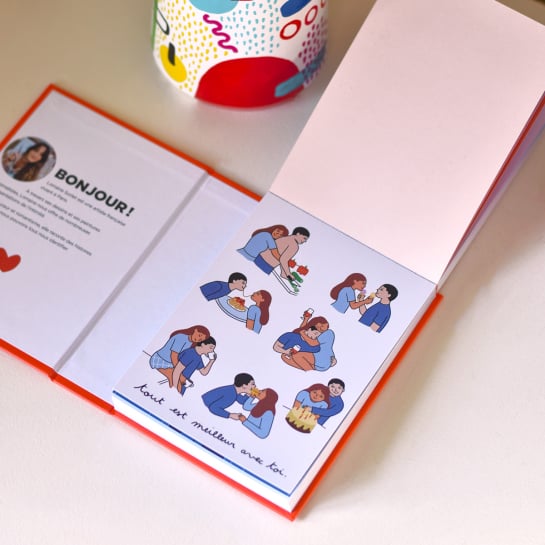 Cartes détachables Je t’aime – Webedia Book, set de 100 cartes illustrées pour déclarer sa flamme avec romantisme, design poétiq