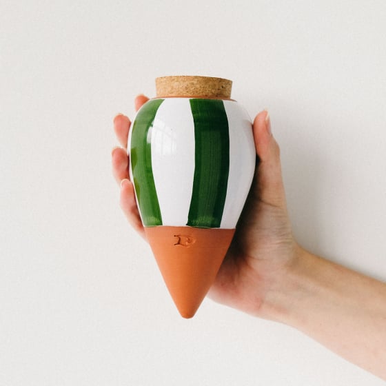 Réservoir d’eau naturel Pépin – Olla en céramique microporeuse, arrosage autonome et économe pour plantes