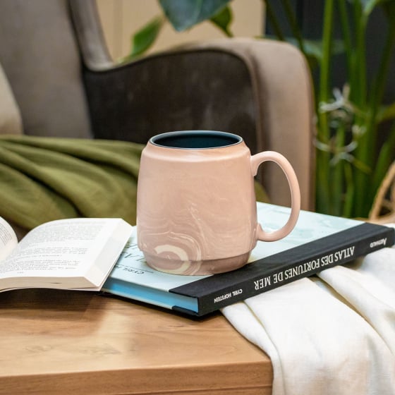 Mug en grès United By Blue – Mug en grès artisanal, design minimaliste et éco-responsable, 480 ml, compatible micro-ondes