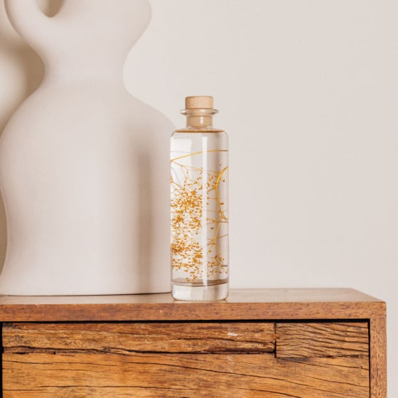 Plantes immergées en bouteille - Herbarium décoratifs fait en France - Idée cadeau femme