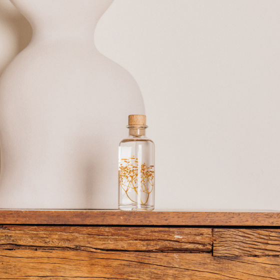 Plantes immergées en bouteille - Herbarium décoratifs fait en France - Idée cadeau femme