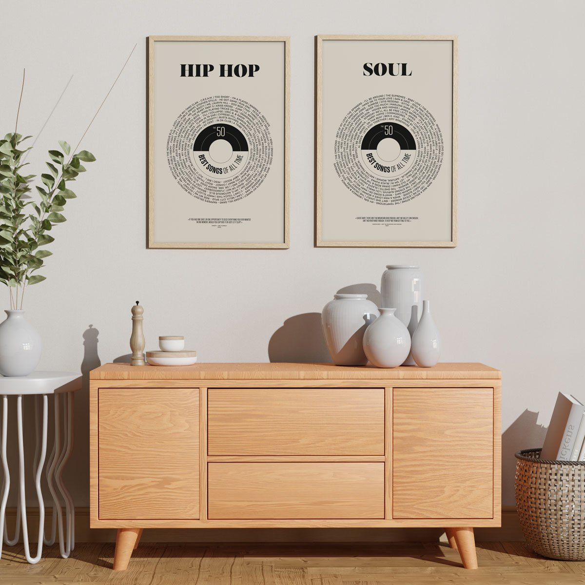 Affiche La playlist parfaite - Variété française Affiches & chips – Affiche playlist Variété française, hits intemporels, imprim