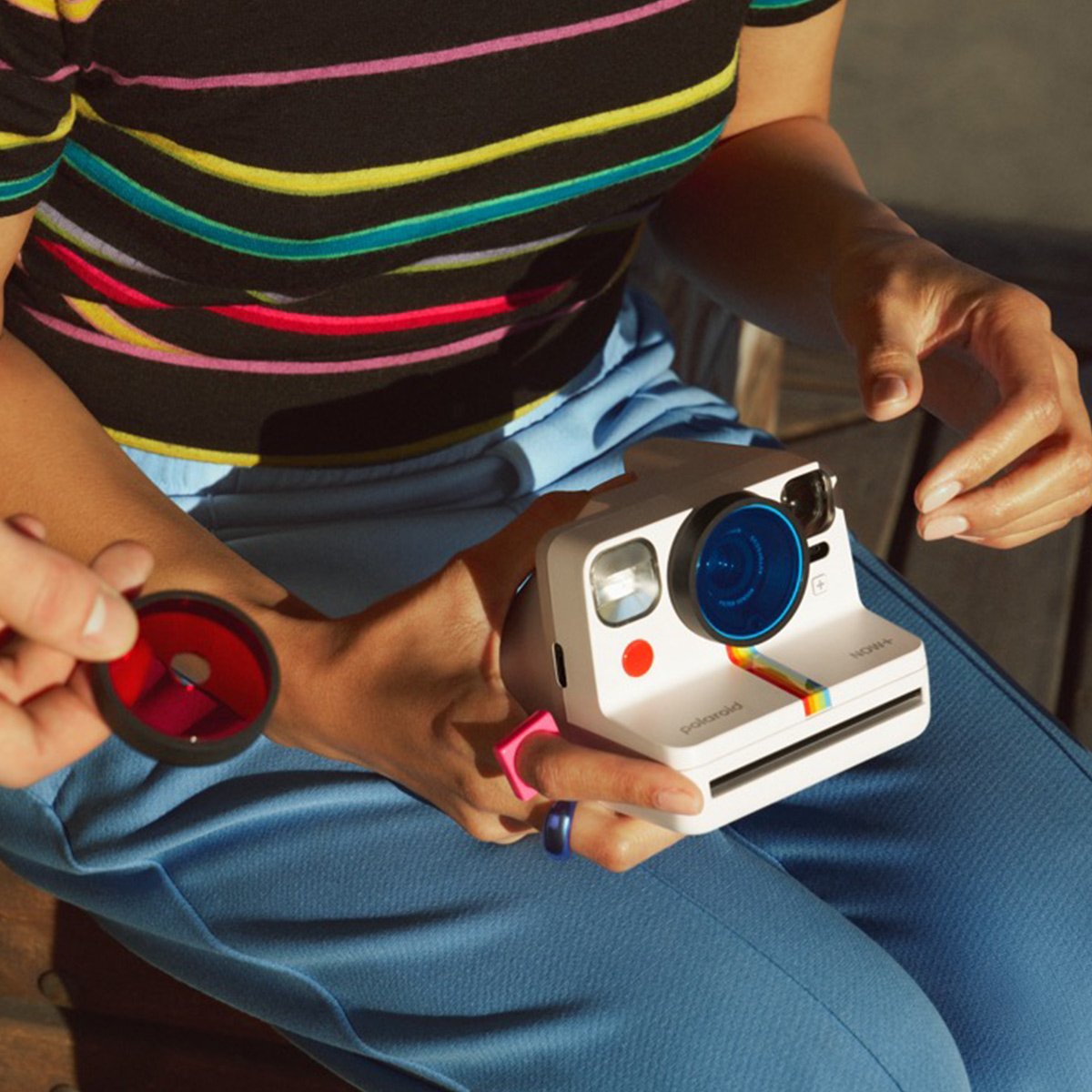 Appareil photo Polaroid Now+ – Instantané vintage Bluetooth, double exposition, 40% recyclé, USB-C & filtres