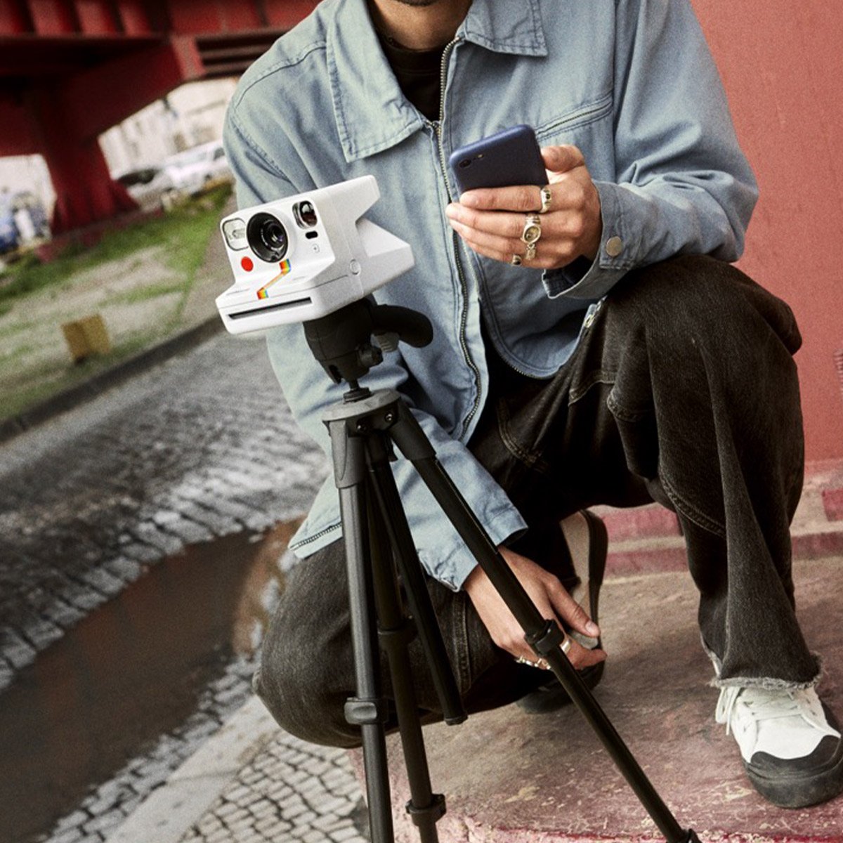 Appareil photo Polaroid Now+ – Instantané vintage Bluetooth, double exposition, 40% recyclé, USB-C & filtres