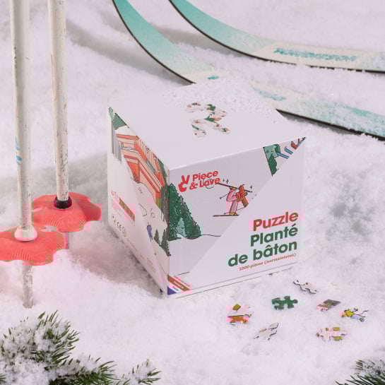 Puzzles Piece and Love – Puzzle 1000 pièces en carton recyclé – Design moderne & illustrateurs français – Fabriqué en France