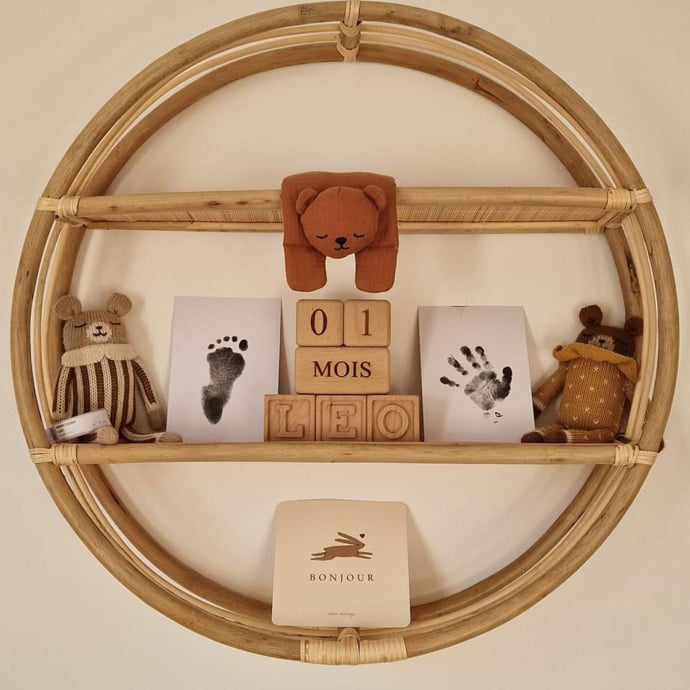 Kit Empreintes Bébé Keep Love - Souvenirs Main & Pied | Encre Sans Contact - Facile & Réutilisable