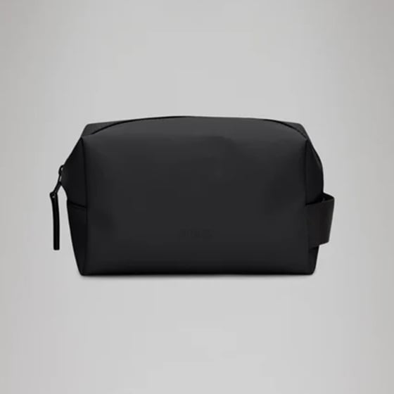 Trousse de toilette Rains – Étanche & compacte, fermeture zippée, tissu PU imperméable – Design danois minimaliste