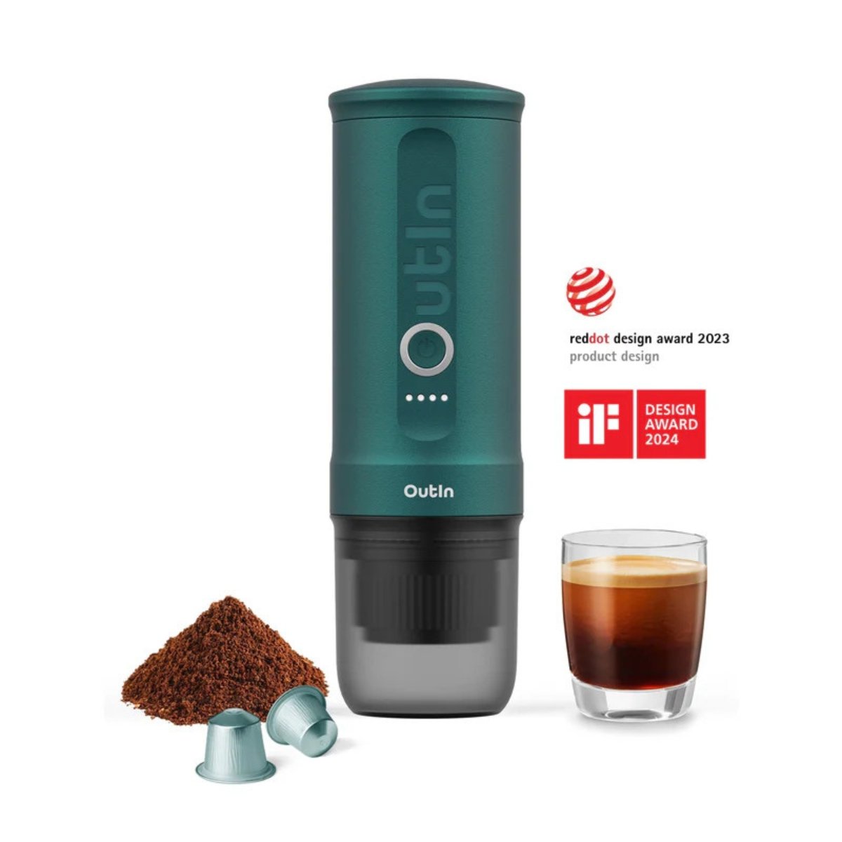 Machine à café expresso portable Outin - Idée cadeau de Noël, accessoire voyage et camping