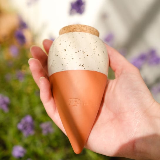 Set de 3 minis réservoirs d’eau – Pépin, ollas en terre cuite artisanales pour arrosage autonome de vos plantes