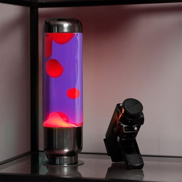 Lampe lave colorée