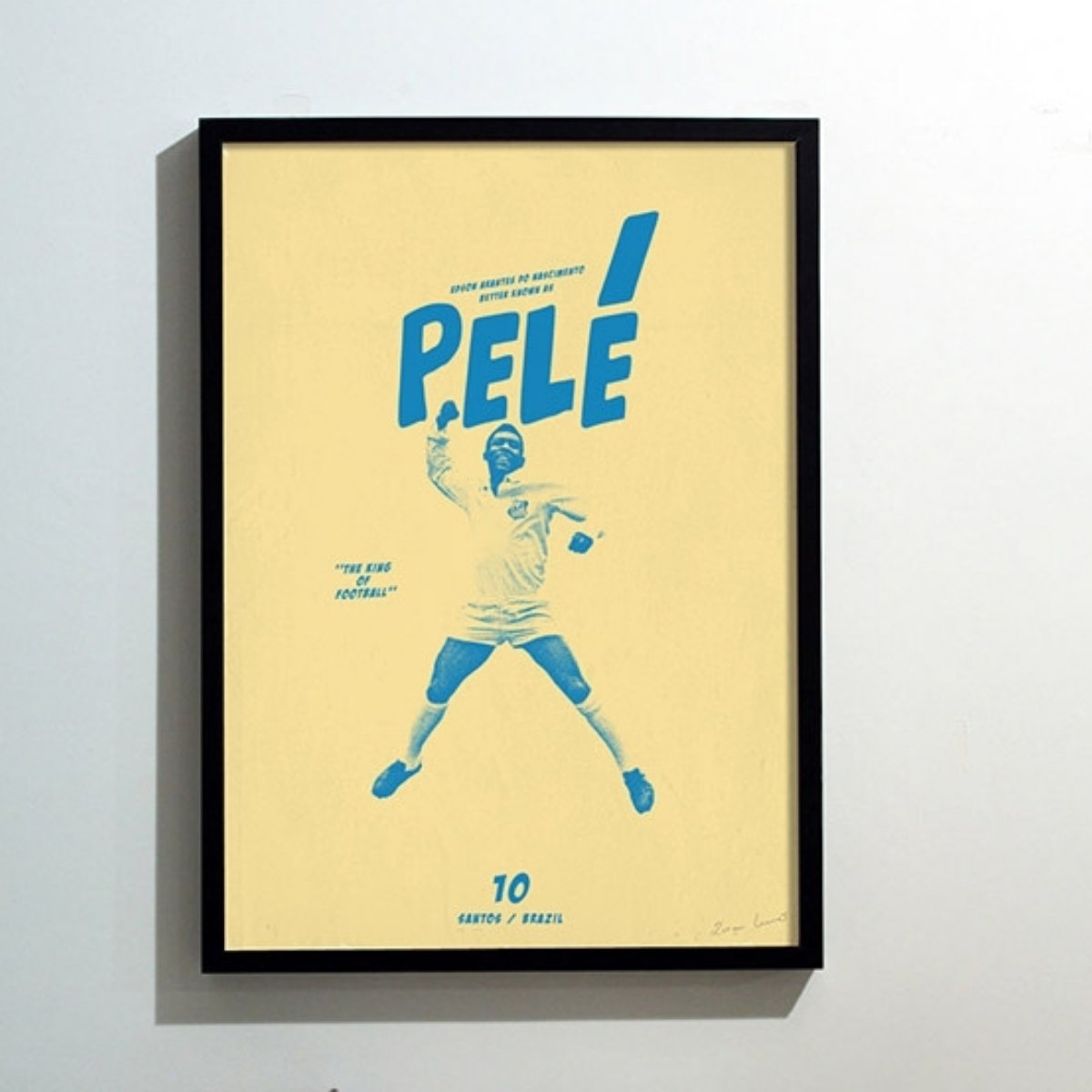 Affiche d'art -  Pelé par Zoran Lucic - Les Raffineurs