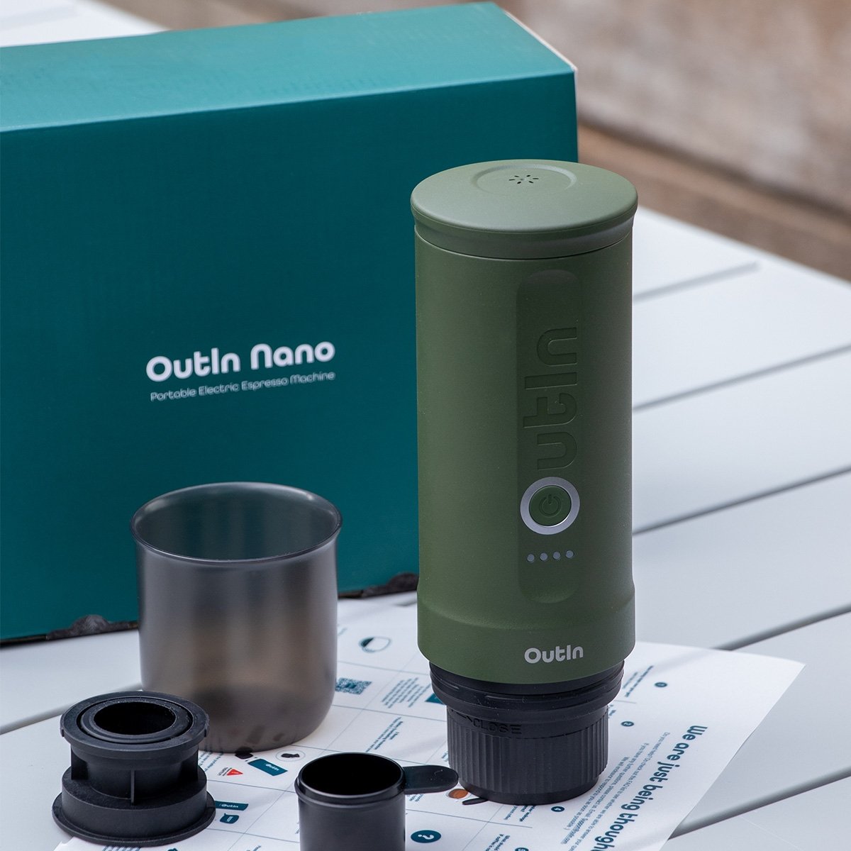 Machine à café nomade verte - Les Raffineurs