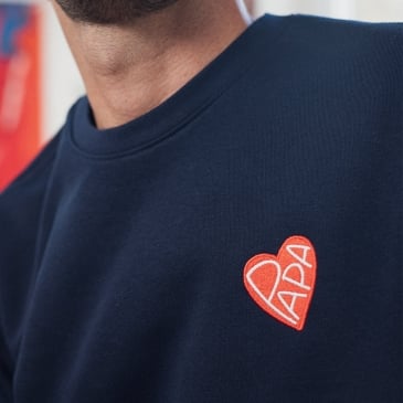 Sweat Papa cœur rouge (image 2)