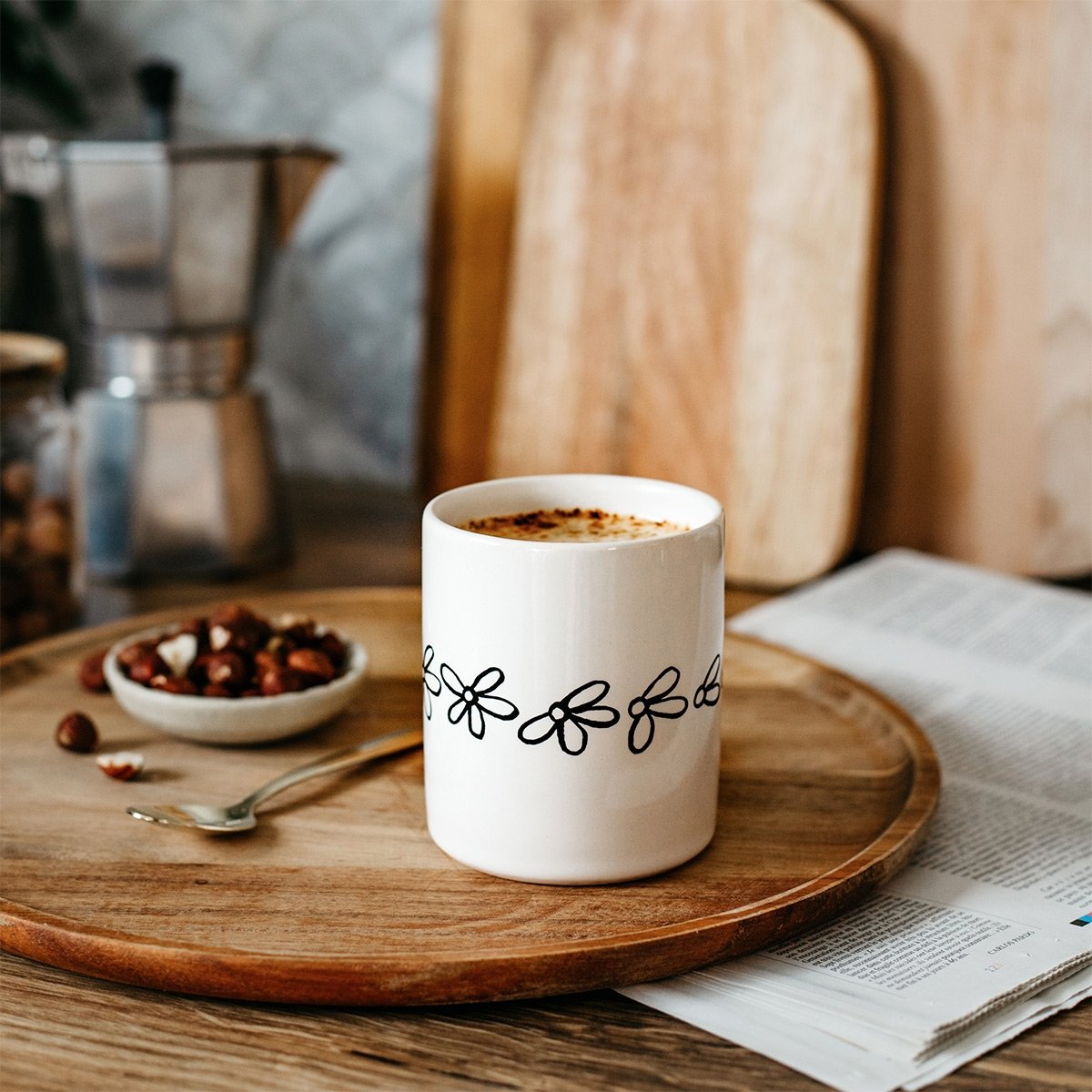 Mugs Love – Okuri, collection de mugs en faïence sérigraphiés avec messages d’amour, 30 cl, design moderne fabriqué en Europe