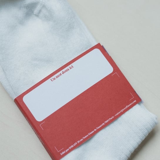 Chaussettes brodées Coeur homme & femme – Affaire de famille, coton bio, design unisexe confortable, Portugal