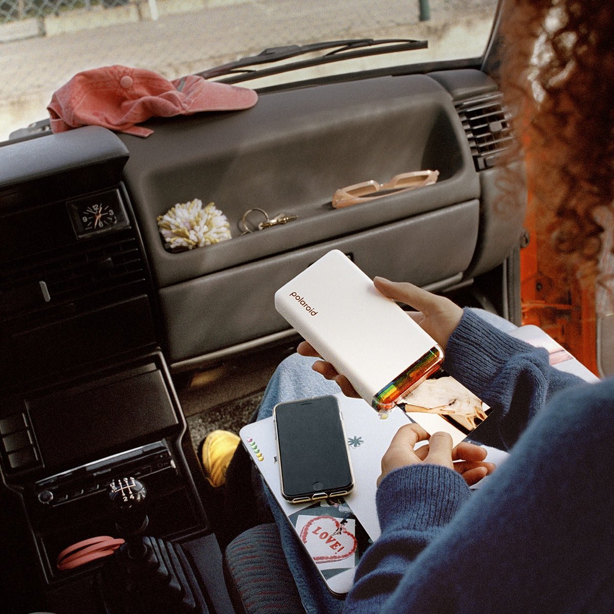 Coffret imprimante photo Polaroid HIPRINT 2x3  + Recharge feuille x20 – Portable, Bluetooth, impression autocollante en 60 sec