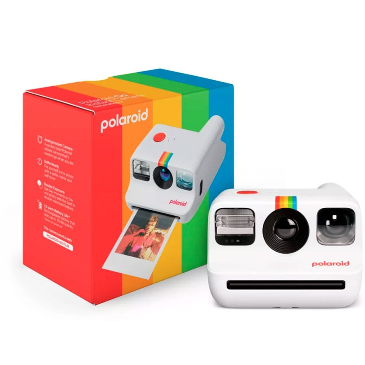 Appareil photo Polaroid Go Gen2 – Polaroid, caméra de poche vintage avec double exposition, retardateur et USB-C, 30% recyclé