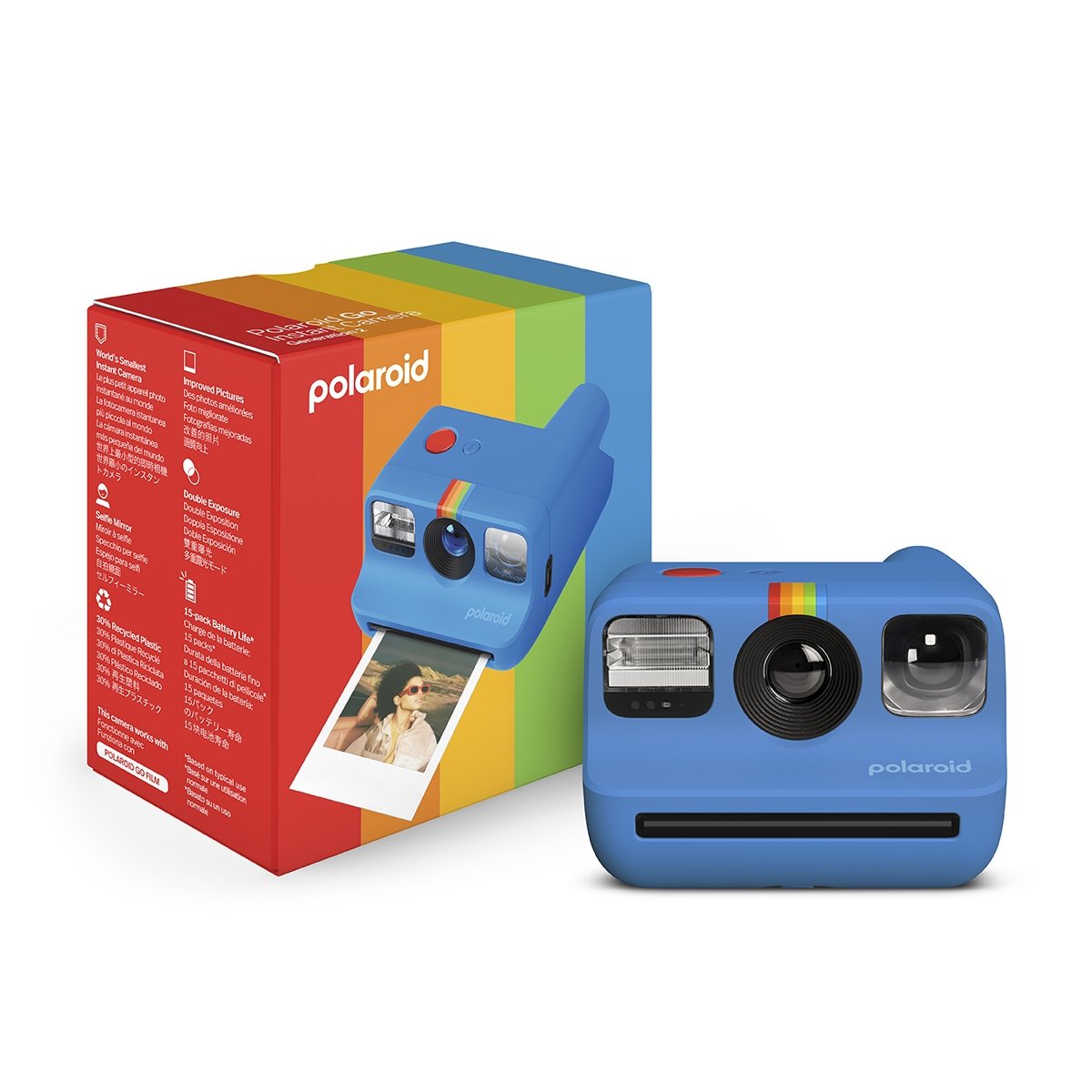 Appareil photo Polaroid Go Gen2 – Polaroid, caméra de poche vintage avec double exposition, retardateur et USB-C, 30% recyclé