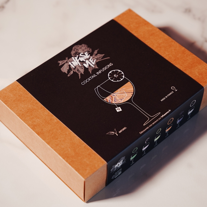 Infusions pour gin tonic – Infuse me, sachets d’infusions artisanales pour cocktails gin tonic ou virgin, made in France, arômes