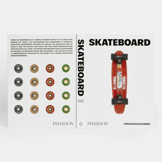 Livre Skateboard Phaidon – Histoire et évolution du skate en anglais, 240 pages & 300 photos, Jonathan Olivares
