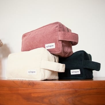 Trousse de toilette en velours côtelé (image 2)