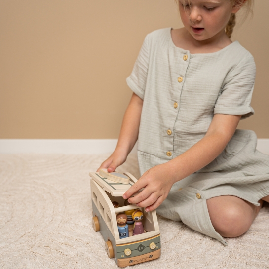 Camping-Car en Bois Little Dutch - Jouet Vintage | Mini Figurines & Accessoires - Jeu d’Imagination