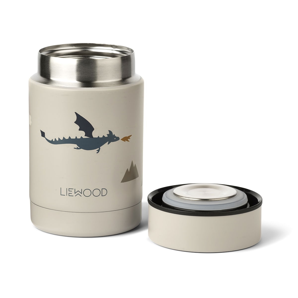 Boîte à Goûter Animaux Liewood – Boîte Isotherme en Acier Inox à Double Paroi, Design Ludique et Éco-Responsable