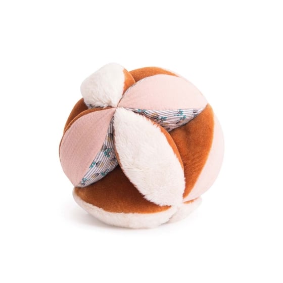 Balle Sensorielle Montessori Moulin Roty - Jouet Éveil Bébé | Textures Variées & Grelot Intégré