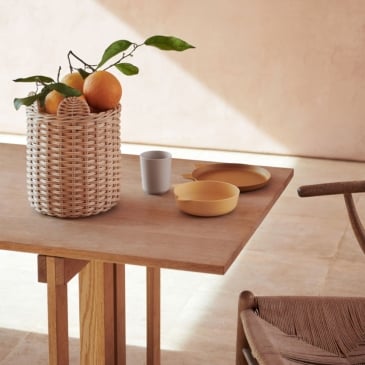 Panier à oreilles en rotin