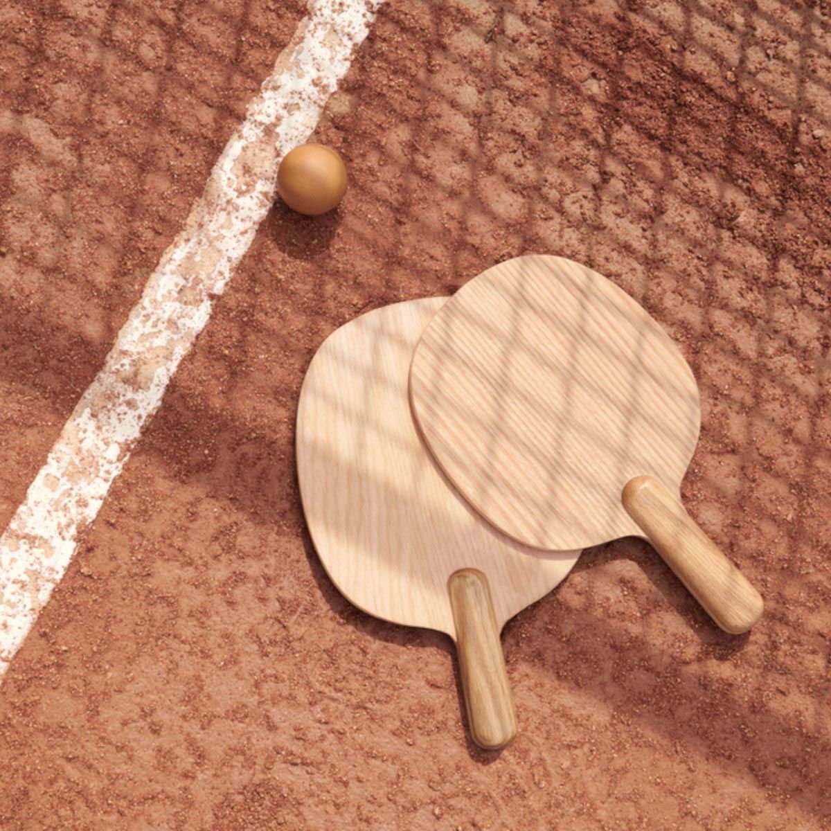 Set de raquettes de tennis en bois - Les Raffineurs