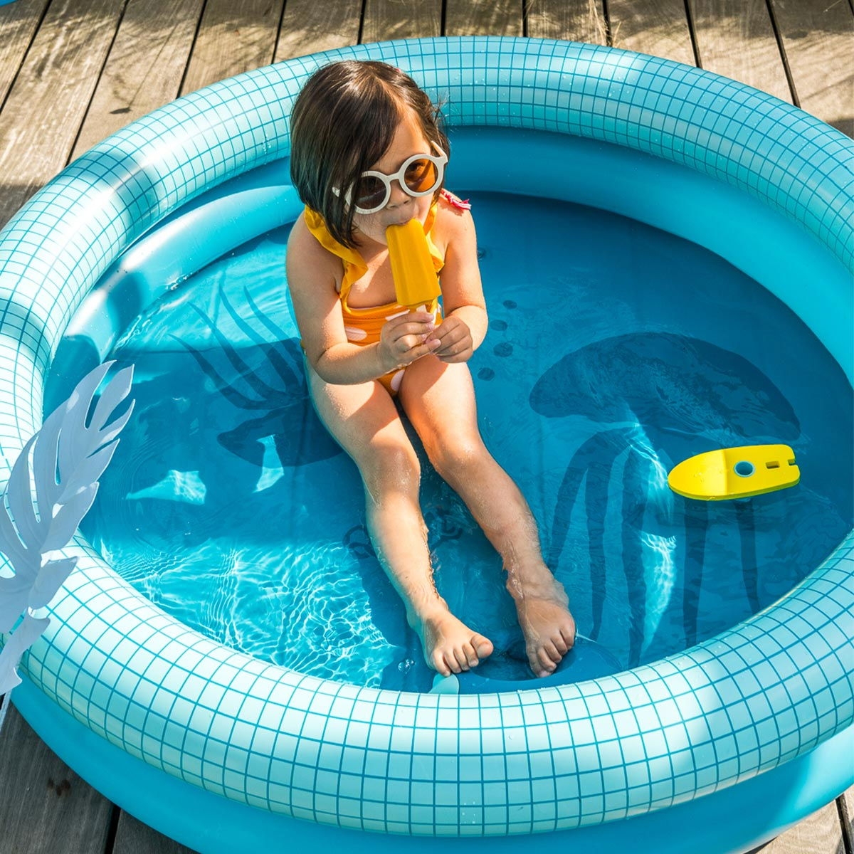 Piscine gonflable flashy - Quut - 80 x 20 cm - Bleu - 80 x 20 cm - Bleu (Quut) - Image 6