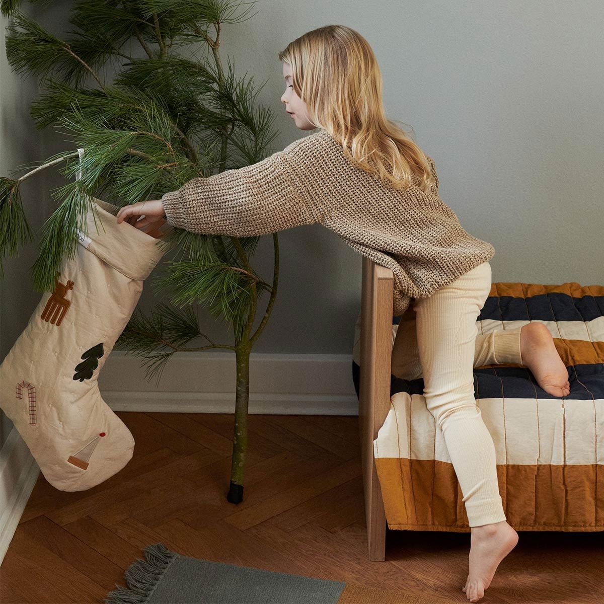 Chaussette de Noël à accrocher - Les Raffineurs