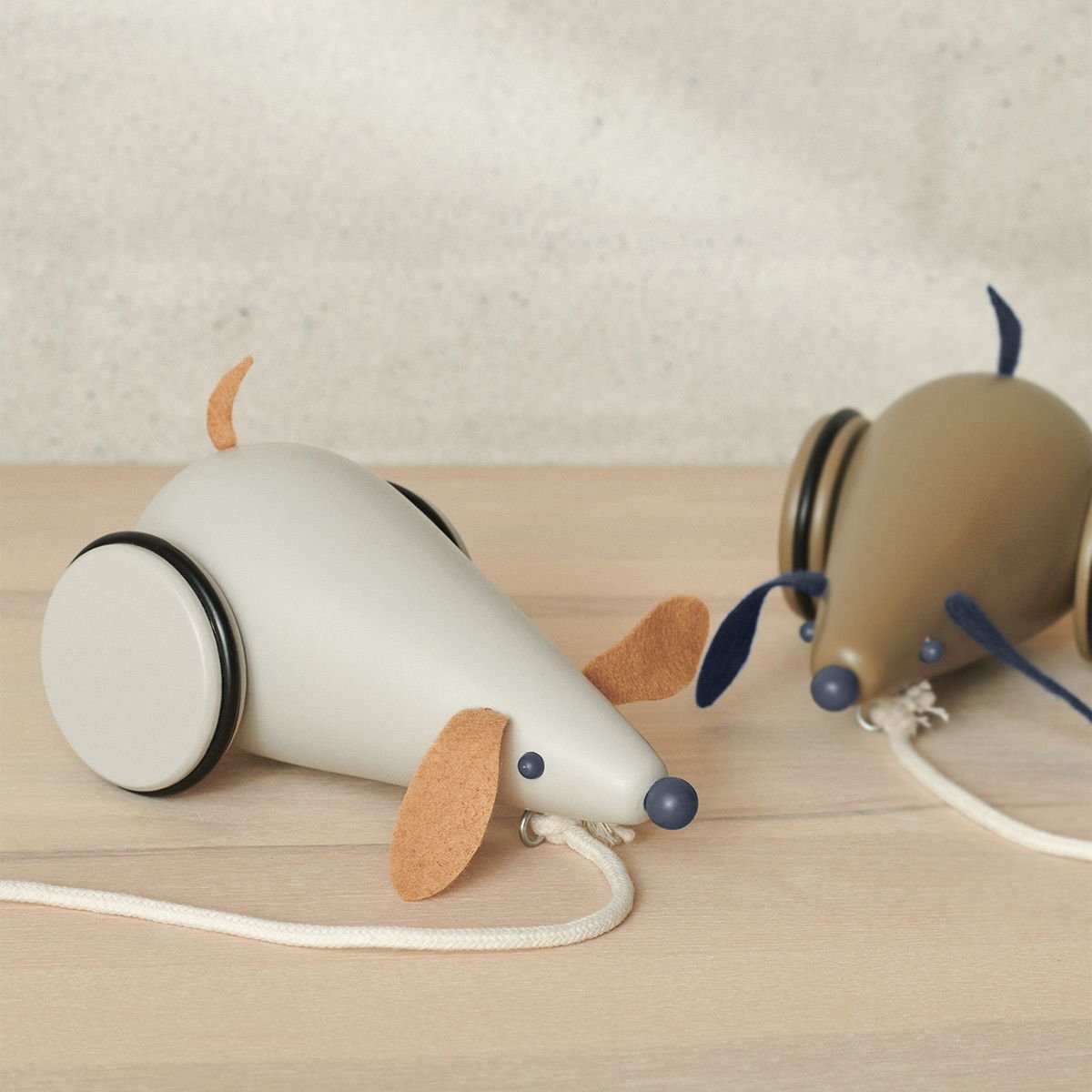 Animaux à tirer Liewood - Jouet en bois FSC à promener - Design ludique & robuste