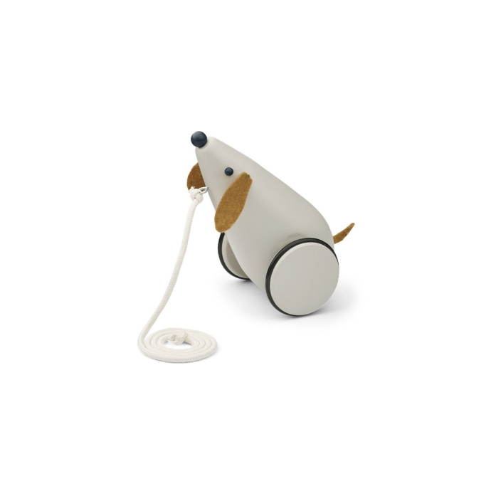 Animaux à tirer Liewood - Jouet en bois FSC à promener - Design ludique & robuste