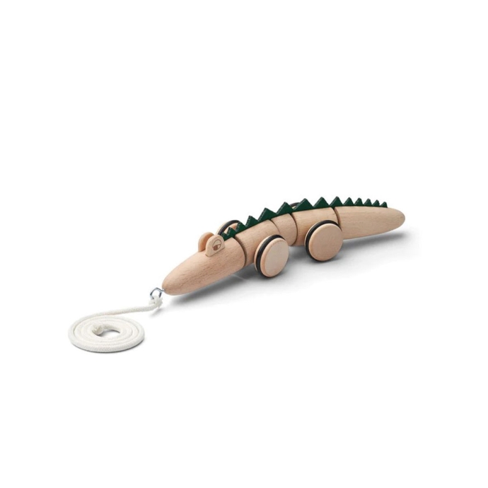 Animaux à tirer Liewood - Jouet en bois FSC à promener - Design ludique & robuste