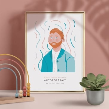 Affiche œuvre d’art revisitée